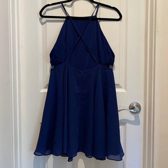 Silence + Noise Blue Low Back Dress - Picture 2 of 2